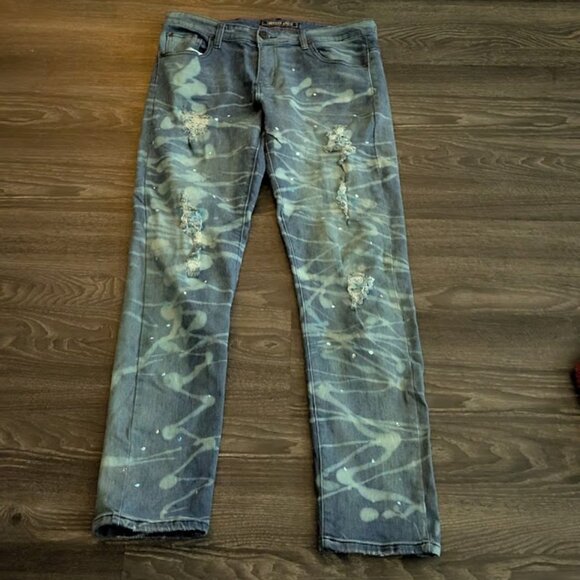 J23 AMERICAN BREED Distress Jeans - Picture 2 of 7